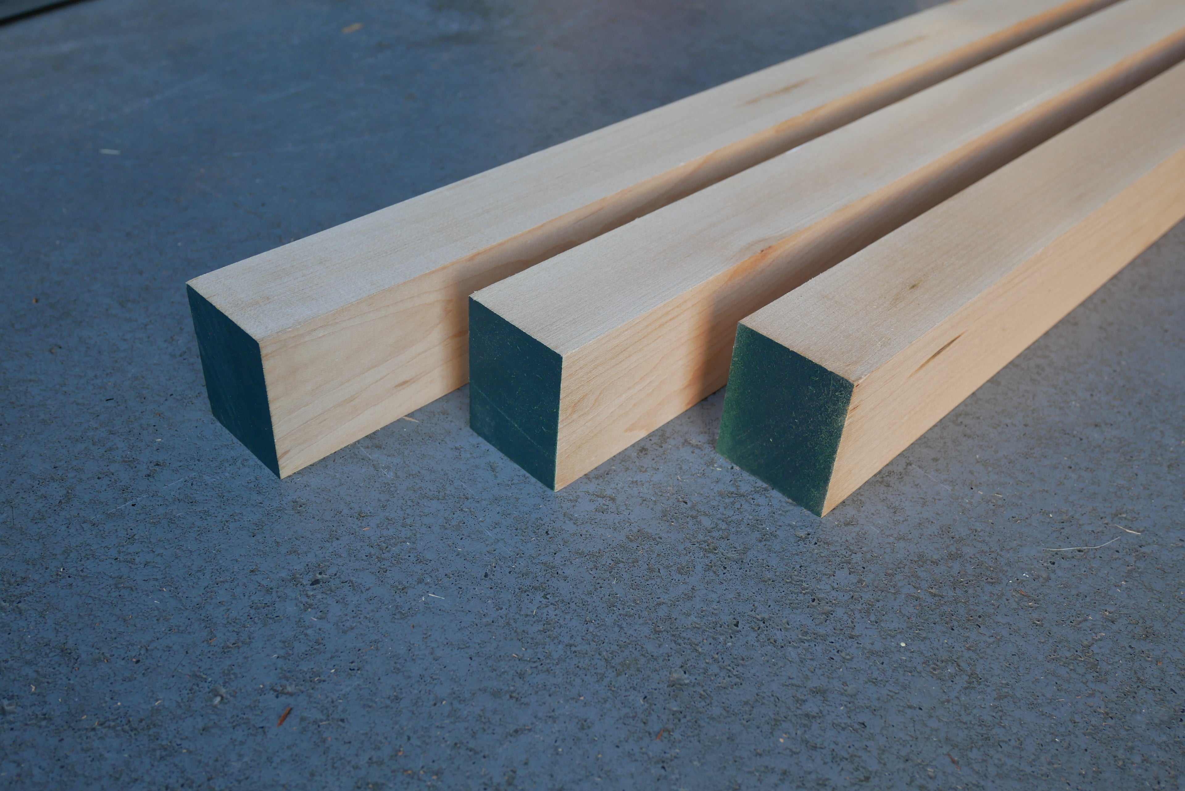 10 stuks Esdoorn Balken Kopmaat 45 x 54 mm Lengte 2400 mm