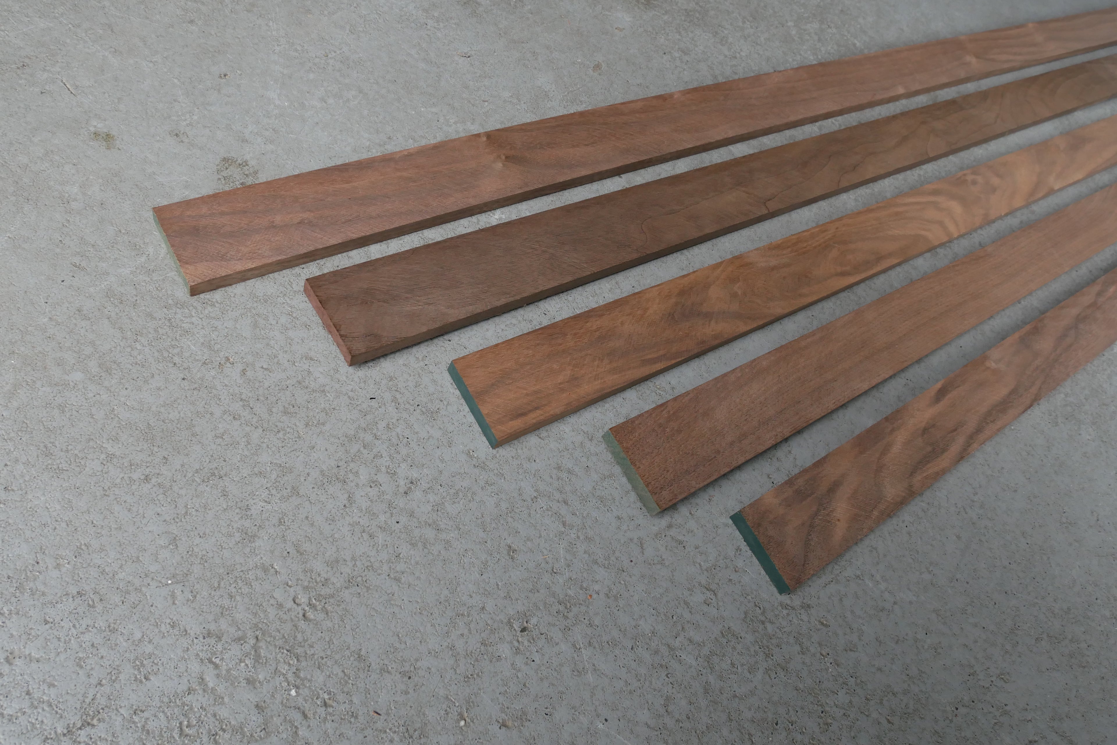 10 stuks Amerikaans Noten Latten Kopmaat 45 x 10 mm Lengte 2400 mm