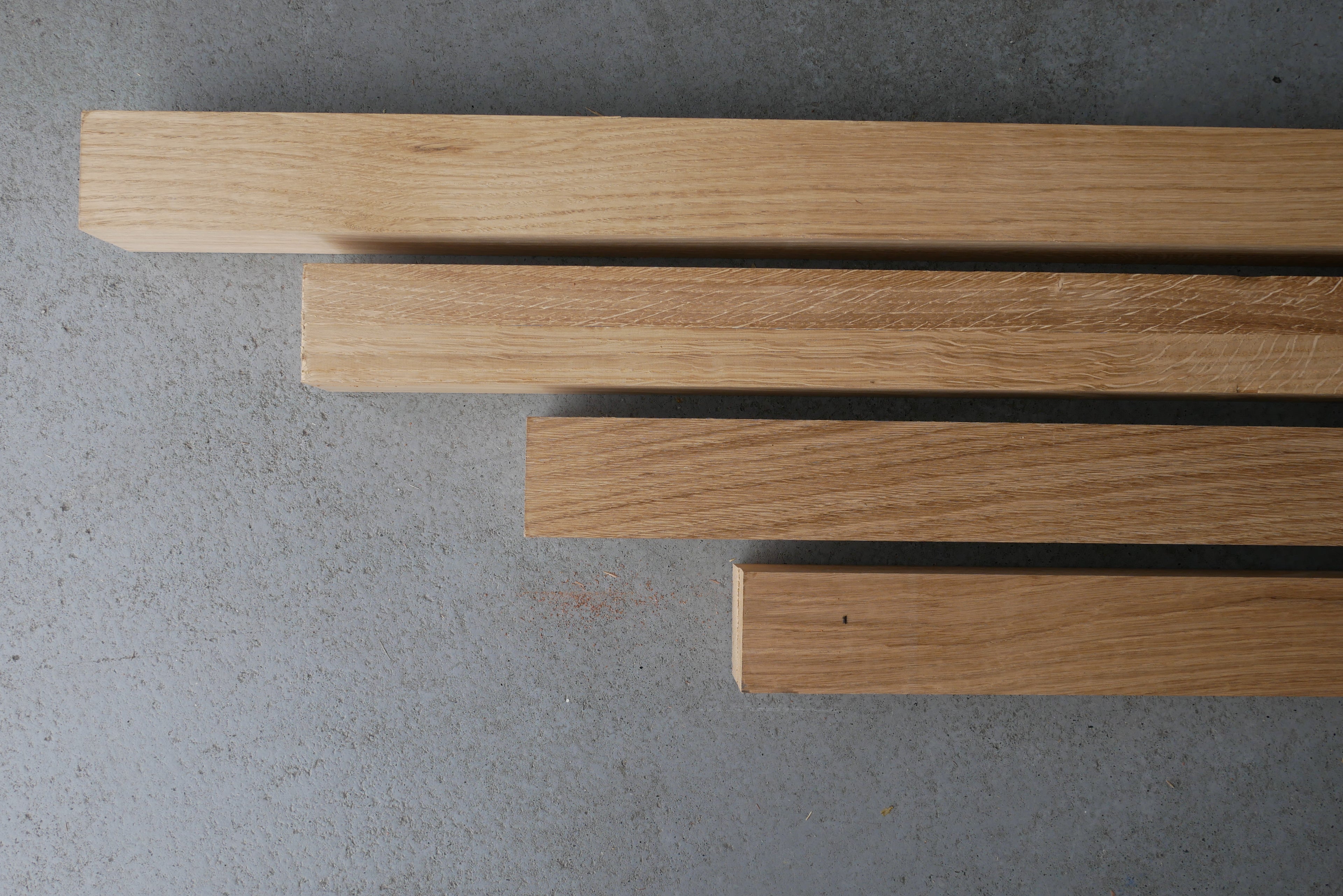 10 stuks Eiken Balken Kopmaat 68 x 68 mm Lengte 2400 mm