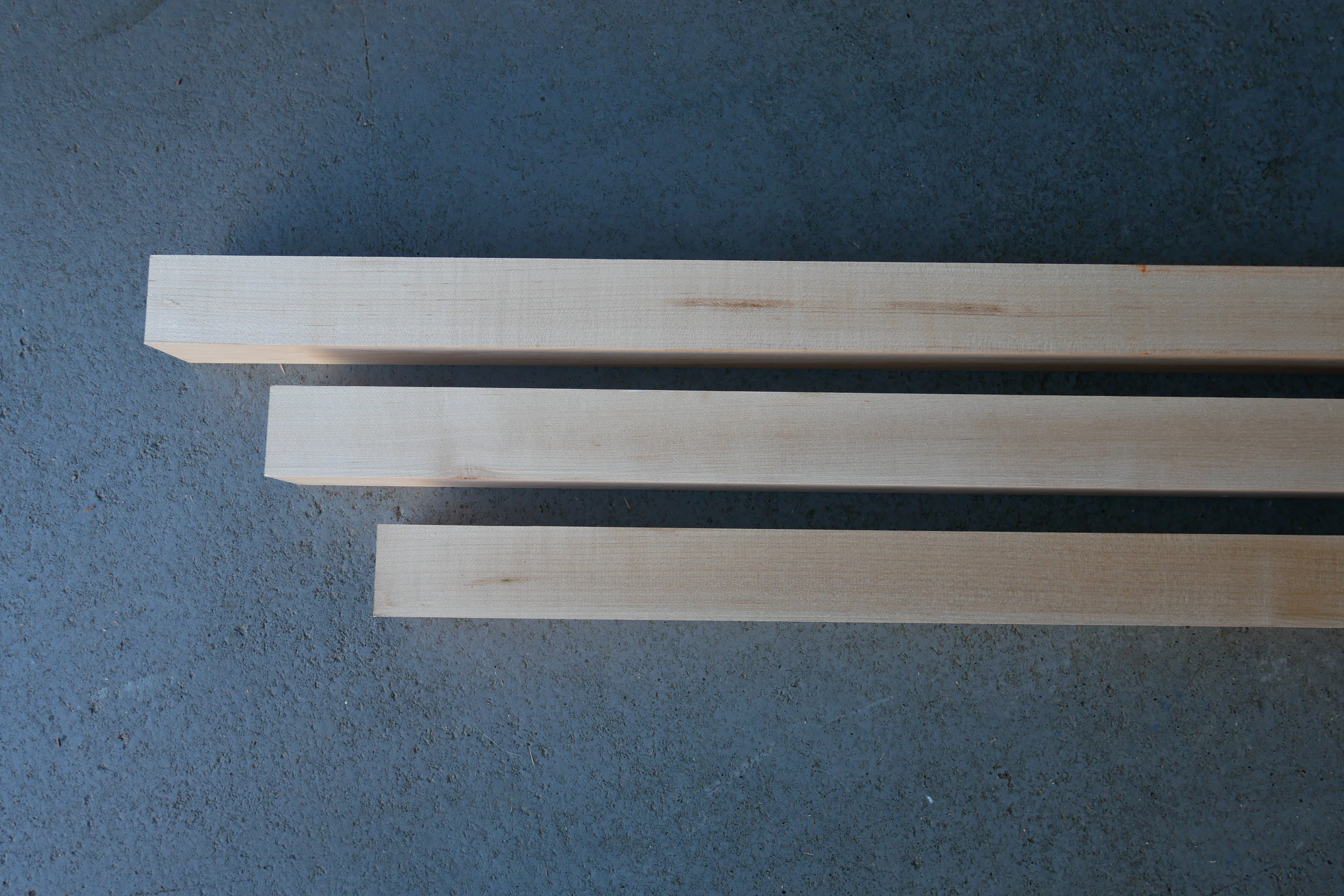 10 stuks Esdoorn Balken Kopmaat 45 x 54 mm Lengte 2400 mm