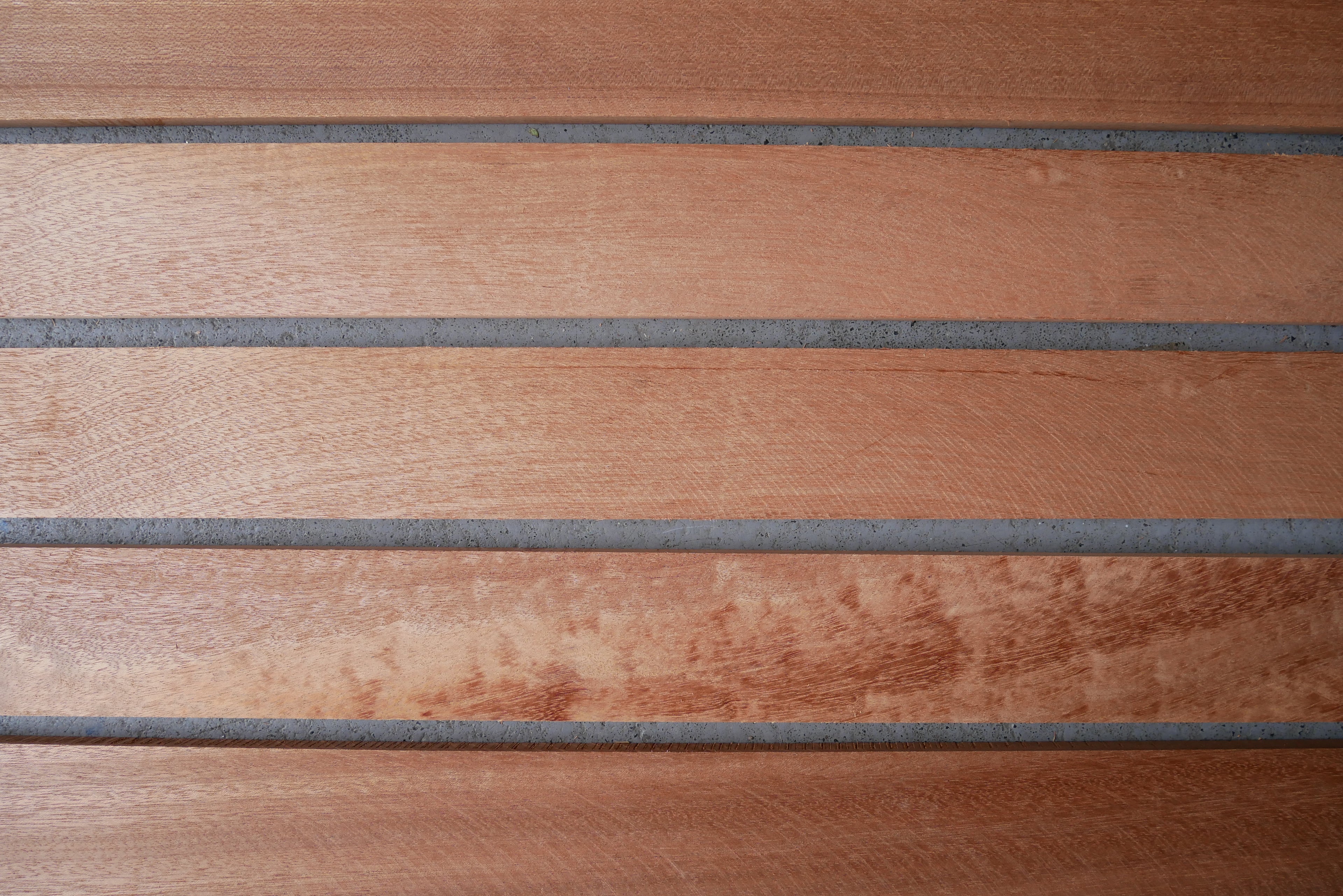 10 stuks Mahonie Latten Kopmaat 55 x 10 mm Lengte 2350 mm