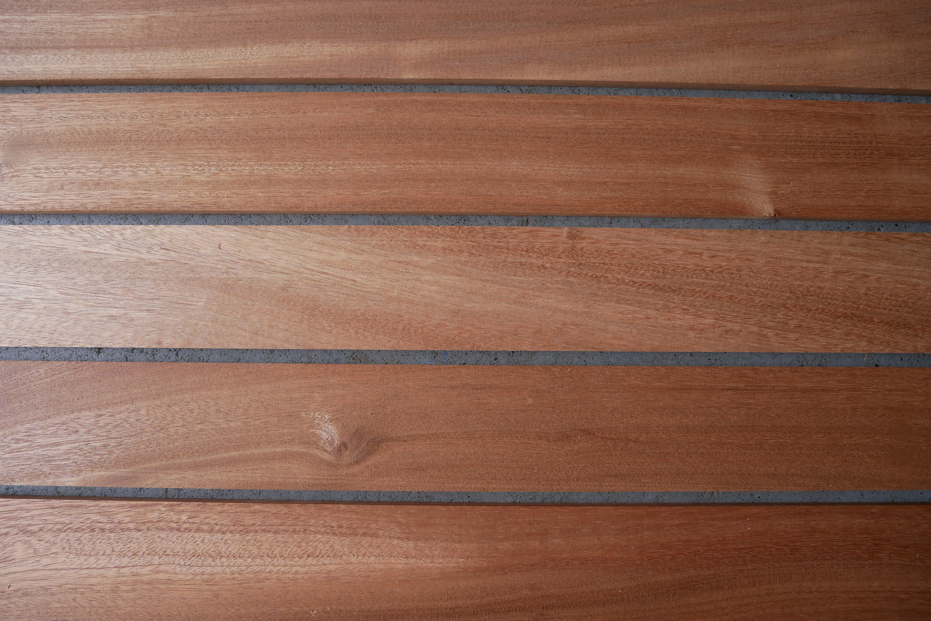 10 stuks Mahonie Latten Kopmaat 53 x 10 mm Lengte 2300 mm